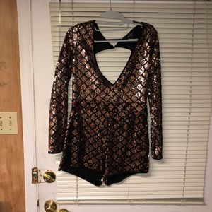 sequin romper